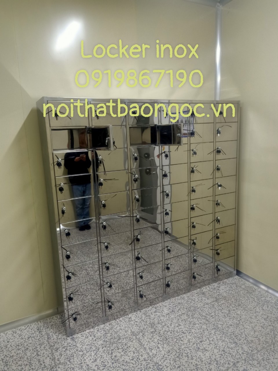 Tủ locker inox 60 ngăn 